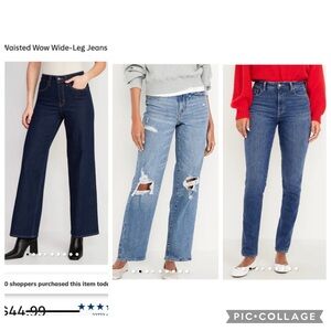 EUC 3 pairs women’s size 14 Old Navy jeans recent styles